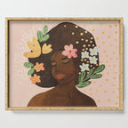 Afro Beauty Queen Serving Tray Gallery Image 1