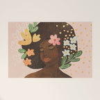 Afro Beauty Queen Welcome Mat Gallery Image 1