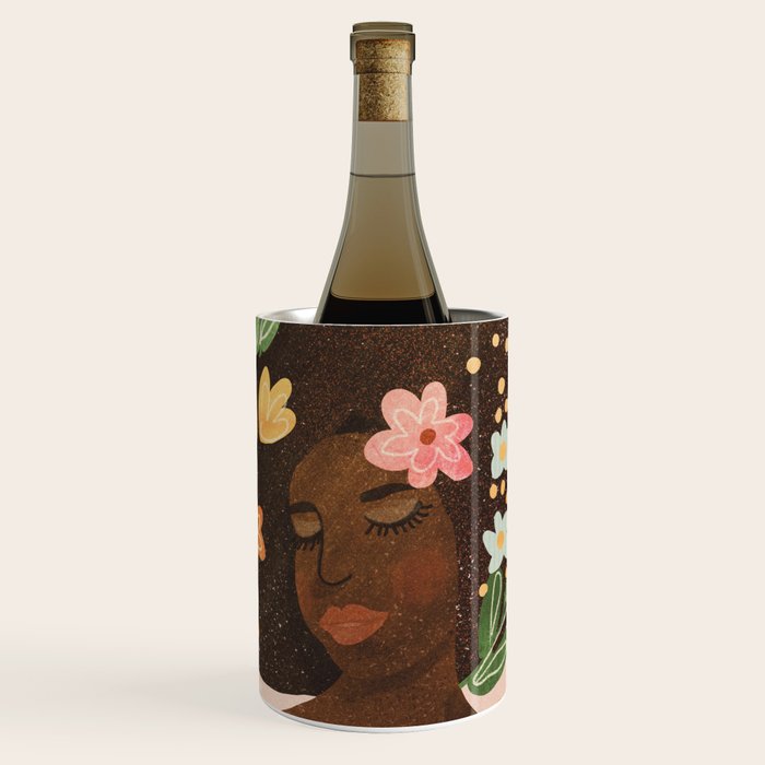 Afro Beauty Queen Wine Chiller Gallery Image 1