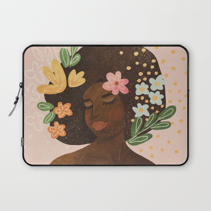 Afro Beauty Queen Laptop Sleeve Gallery Image 1
