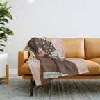 Afro Beauty Queen Throw Blanket Gallery Image 1