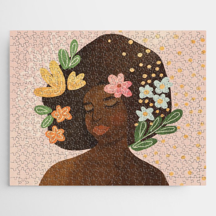 Afro Beauty Queen Jigsaw Puzzle Gallery Image 1