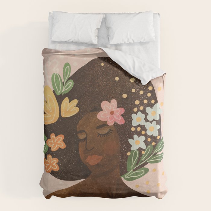 Afro Beauty Queen Duvet Cover Gallery Image 1