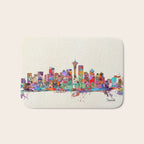 Seattle Washington skyline Bath Mat Gallery Image 1
