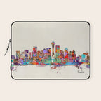 Seattle Washington skyline Laptop Sleeve Gallery Image 1
