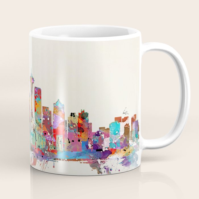 Seattle Washington skyline Coffee Mug Gallery Image 1