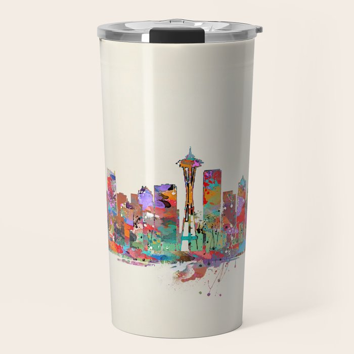 Seattle Washington skyline Travel Mug Gallery Image 1