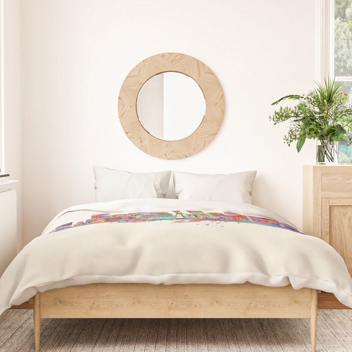 Seattle Washington skyline Duvet Cover Gallery Image 3