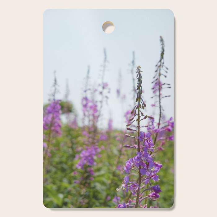 summer wildflowers no. 2 - botanical photograph maine flowers Cutting Board Gallery Image 1