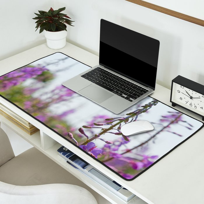 summer wildflowers no. 2 - botanical photograph maine flowers Desk Mat Gallery Image 2