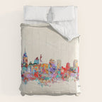 Philadelphia Pennsylvania skyline Comforter Gallery Image 6