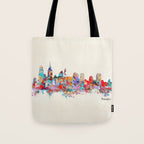 Philadelphia Pennsylvania skyline Tote Bag Gallery Image 1