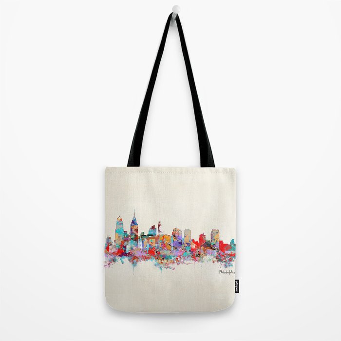 Philadelphia Pennsylvania skyline Tote Bag Gallery Image 2