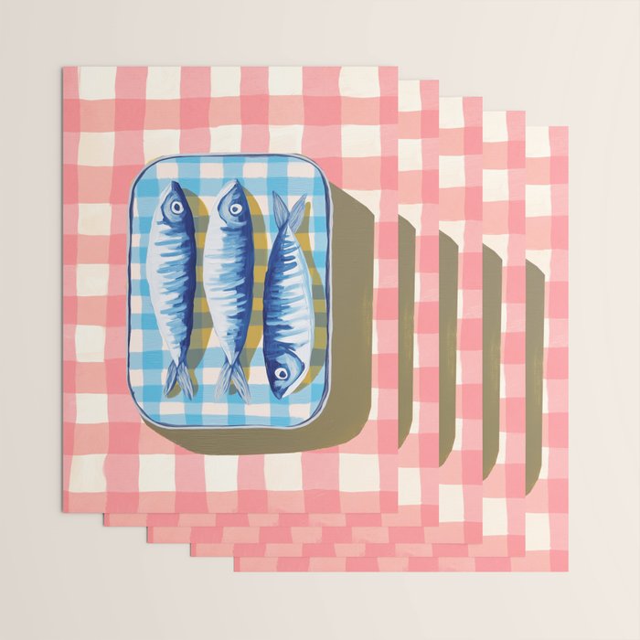 Sardine Picnic Wrapping Paper Gallery Image 3