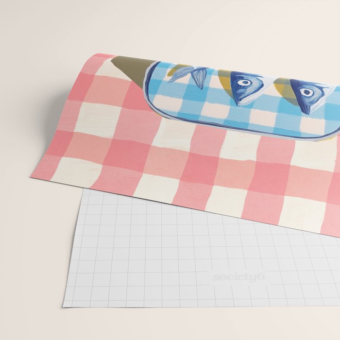 Sardine Picnic Wrapping Paper Gallery Image 2