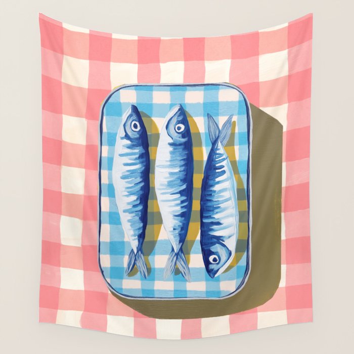 Sardine Picnic Wall Tapestry Gallery Image 1