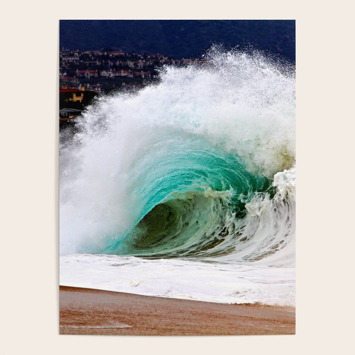 Pinwheel Shore-break Wave -  John Minar Photography  Poster Gallery Image 1