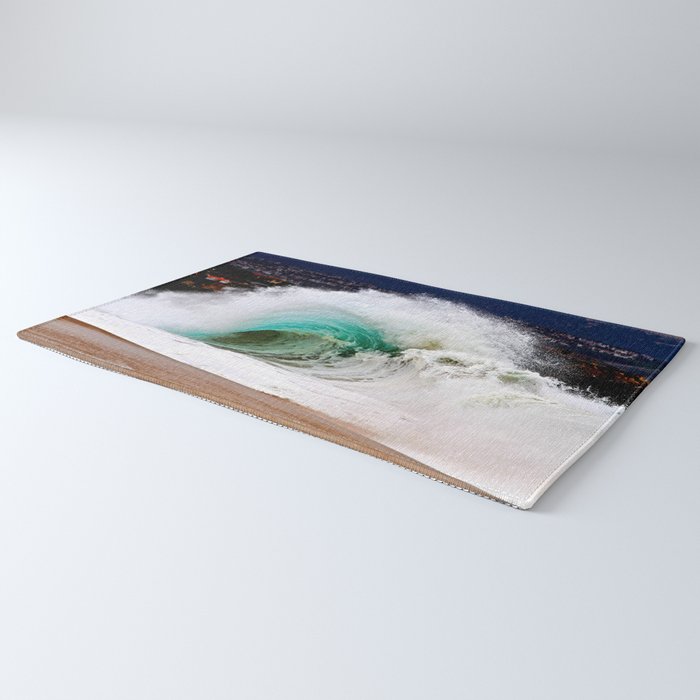 Pinwheel Shore-break Wave -  John Minar Photography  Rug Gallery Image 3