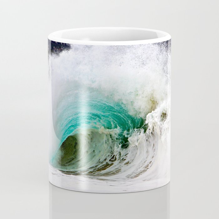 Pinwheel Shore-break Wave -  John Minar Photography  Coffee Mug Gallery Image 4