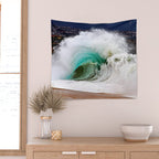 Pinwheel Shore-break Wave -  John Minar Photography  Wall Tapestry Gallery Image 2