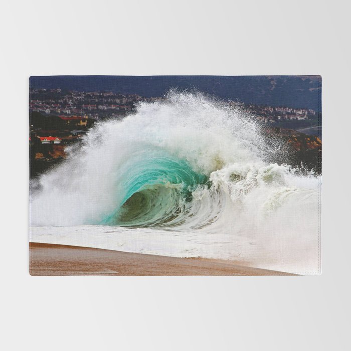 Pinwheel Shore-break Wave -  John Minar Photography  Rug Gallery Image 2