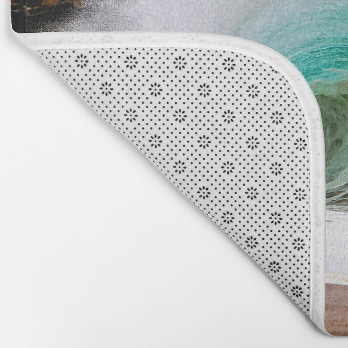 Pinwheel Shore-break Wave -  John Minar Photography  Bath Mat Gallery Image 2