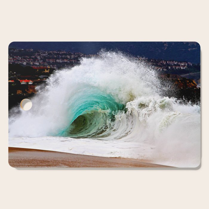 Pinwheel Shore-break Wave -  John Minar Photography  Cutting Board Gallery Image 1