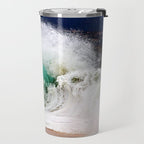 Pinwheel Shore-break Wave -  John Minar Photography  Travel Mug Gallery Image 2