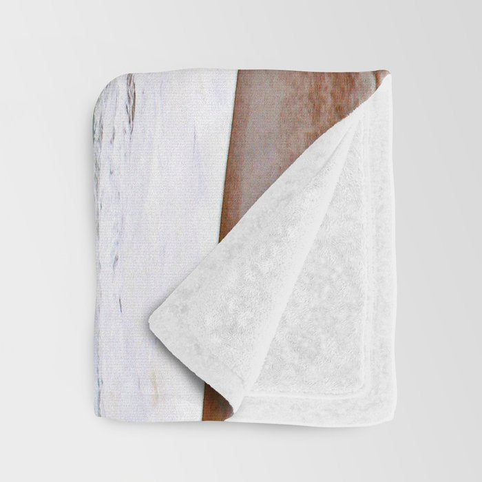 Pinwheel Shore-break Wave -  John Minar Photography  Throw Blanket Gallery Image 3