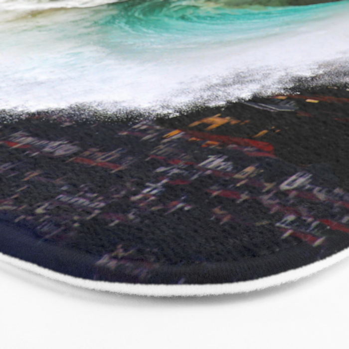 Pinwheel Shore-break Wave -  John Minar Photography  Bath Mat Gallery Image 3