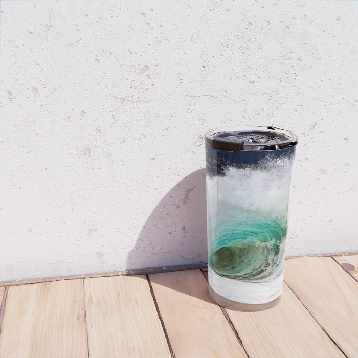 Pinwheel Shore-break Wave -  John Minar Photography  Travel Mug Gallery Image 4