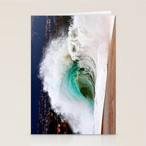 Pinwheel Shore-break Wave -  John Minar Photography  Stationery Card Gallery Image 2