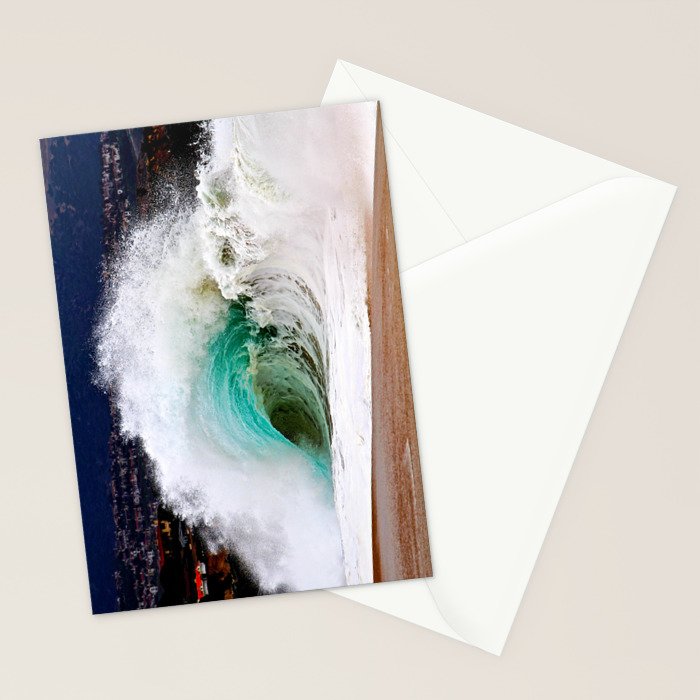 Pinwheel Shore-break Wave -  John Minar Photography  Stationery Card Gallery Image 2