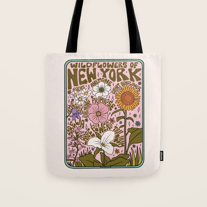New York Wildflowers Tote Bag Gallery Image 1