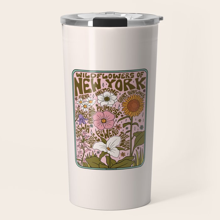 New York Wildflowers Travel Mug Gallery Image 1