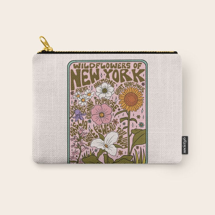 New York Wildflowers Carry All Pouch Gallery Image 1