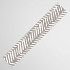 Abstract Herringbone Pattern, Rustic, Light Brown Table Runner Gallery Image 3