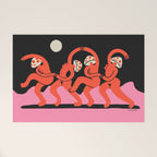 Full Moon Mushroom Dance  Welcome Mat Gallery Image 1