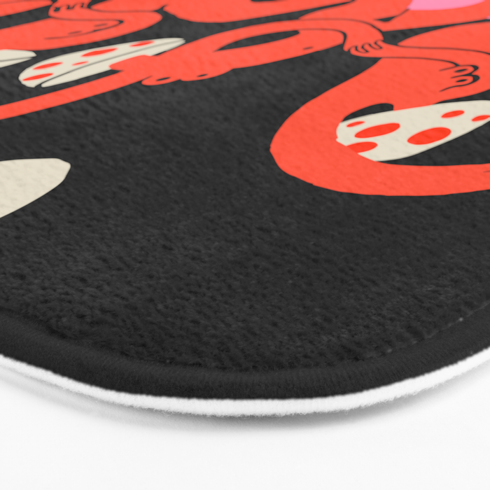 Full Moon Mushroom Dance  Bath Mat Gallery Image 3
