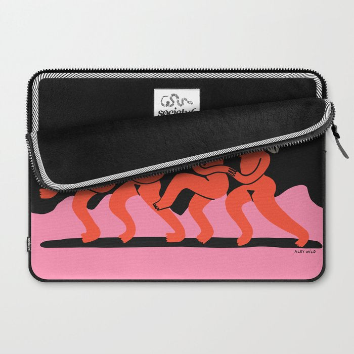 Full Moon Mushroom Dance  Laptop Sleeve Gallery Image 2