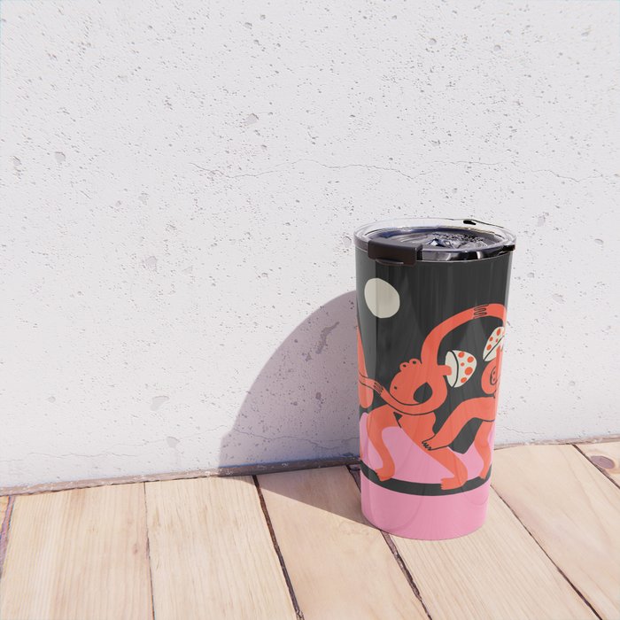Full Moon Mushroom Dance  Travel Mug Gallery Image 4