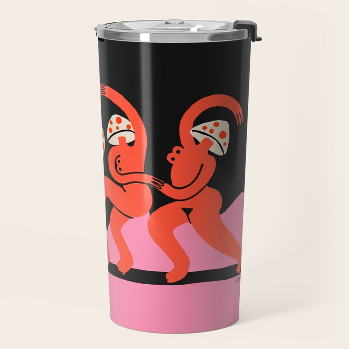 Full Moon Mushroom Dance  Travel Mug Gallery Image 2