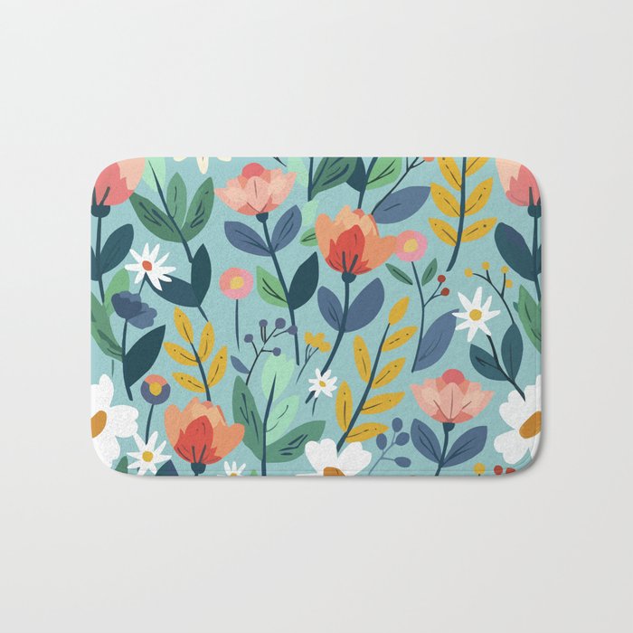 Whimsy Floral Infusion Bath Mat Gallery Image 1