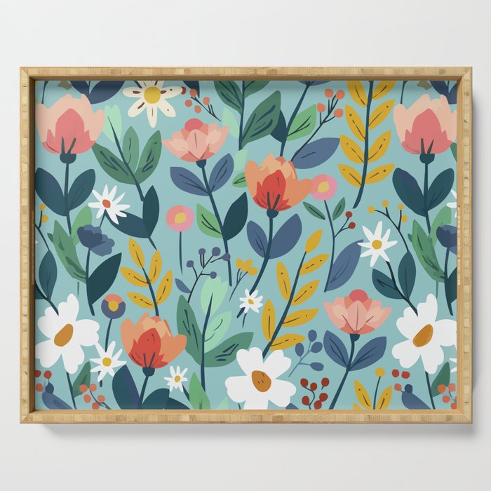 Whimsy Floral Infusion Serving Tray Gallery Image 1