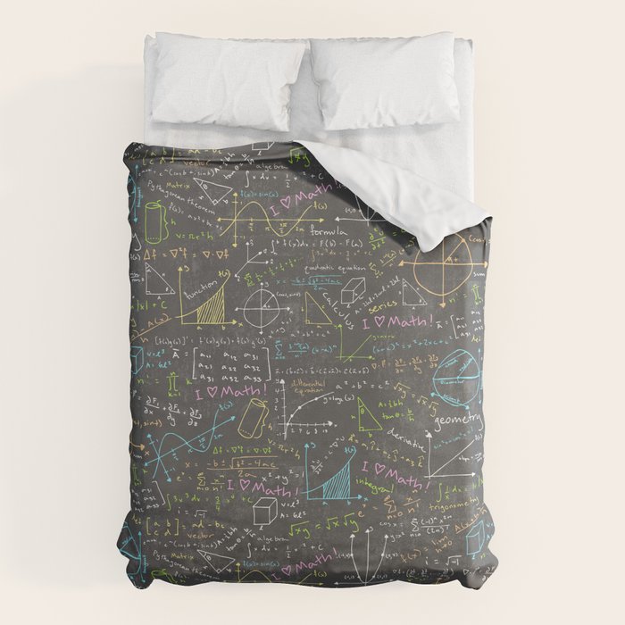 Math Lessons Duvet Cover Gallery Image 6