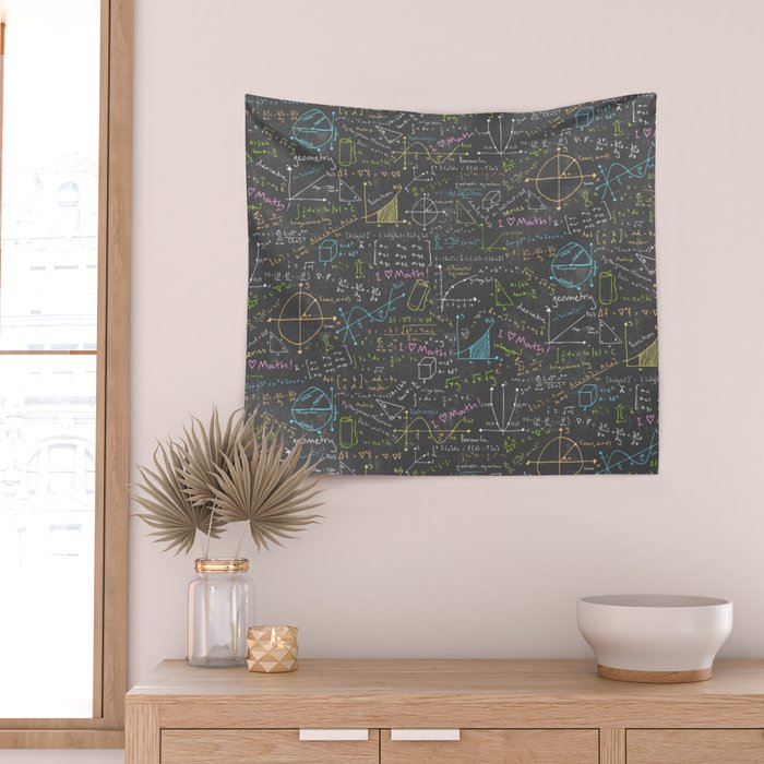 Math Lessons Wall Tapestry Gallery Image 2