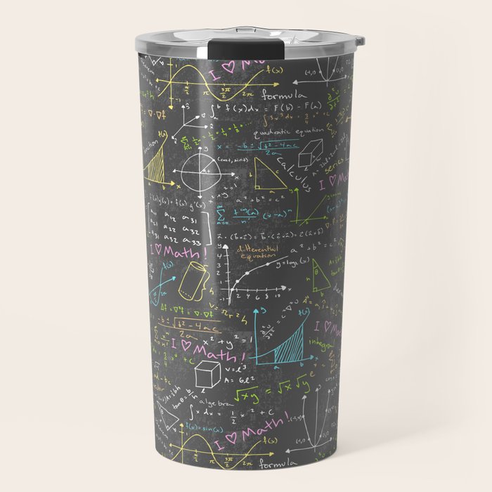 Math Lessons Travel Mug Gallery Image 1