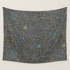 Math Lessons Wall Tapestry Gallery Image 4