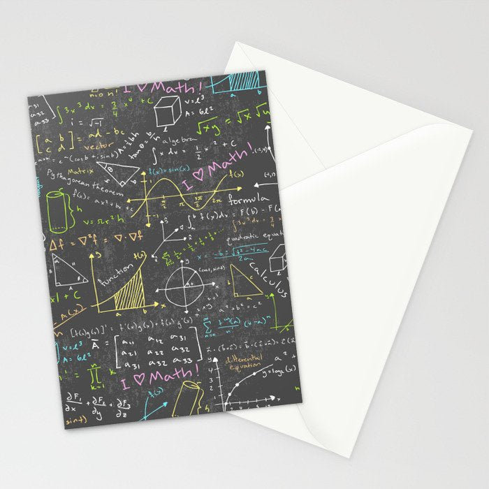 Math Lessons Stationery Card Gallery Image 2