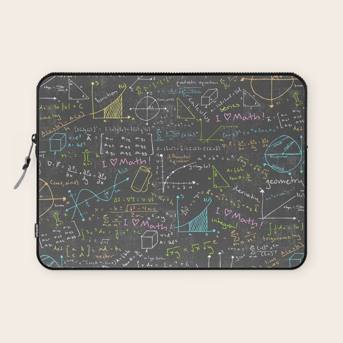 Math Lessons Laptop Sleeve Gallery Image 1
